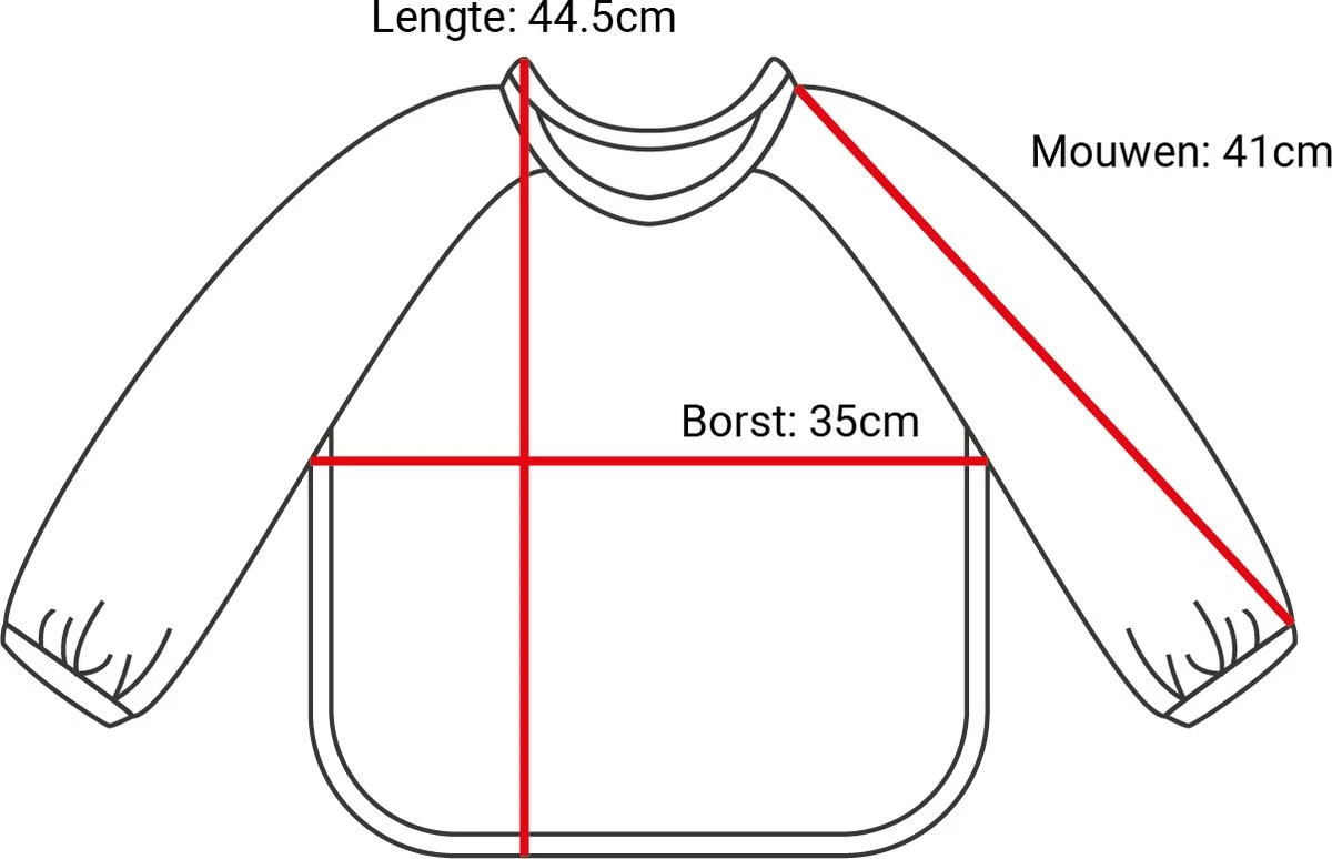 Mon Avenir - Longsleeve Slab - Waterproof - Schort Lange Mouwen - Blauw - Oceaan 3 Mon Avenir - Longsleeve Slab - Waterproof - Schort Lange Mouwen - Blauw - Oceaan - Afbeelding 2