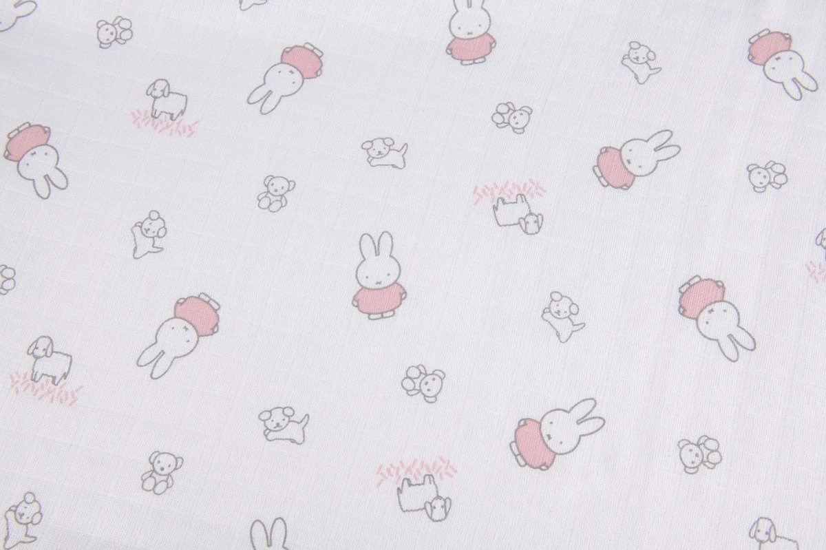 Briljant Baby- Monddoekjes Nijntje - Hydrofiele Doeken - Roze 4 Briljant Baby- Monddoekjes Nijntje - Hydrofiele Doeken - Roze - Afbeelding 2