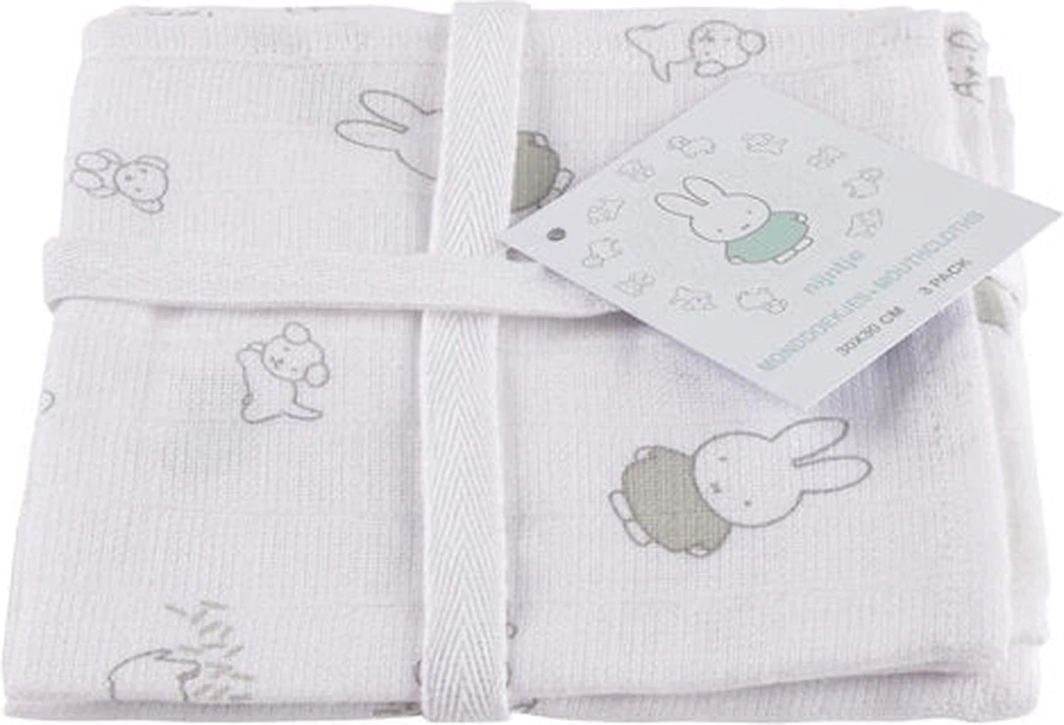 Briljant Baby- Monddoekjes Nijntje - Hydrofiele Doeken - Roze 6 Briljant Baby- Monddoekjes Nijntje - Hydrofiele Doeken - Roze - Afbeelding 4