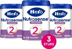 Hero Nutrasense SensiSoft 2 Opvolgmelk 6 Tot 12 Maanden - 3 X 800gram - Met Melkvet - Palmolie Vrij 11 Hero Nutrasense SensiSoft 2 Opvolgmelk 6 Tot 12 Maanden - 3 X 800gram - Met Melkvet - Palmolie Vrij -Zuigelingenvoeding 1200x825 4
