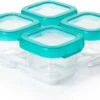 OXO Tot Babyvoeding Diepvriesbakjes - Bewaarbakjes Met Deksel -4x180 Ml- Teal 2 OXO Tot Babyvoeding Diepvriesbakjes - Bewaarbakjes Met Deksel -4x180 Ml- Teal -Zuigelingenvoeding 1200x851