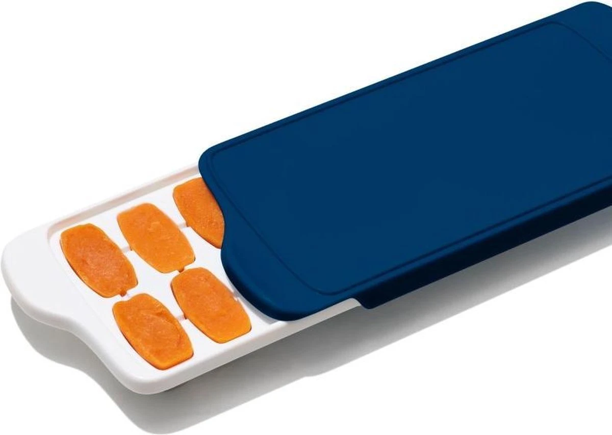 OXO Tot Babyvoeding Diepvriesbakjes - Babyvoeding Bewaarbakjes - Diepvriesbakjes Met Deksel - 14x22 Ml- Navy 3 OXO Tot Babyvoeding Diepvriesbakjes - Babyvoeding Bewaarbakjes - Diepvriesbakjes Met Deksel - 14x22 Ml- Navy