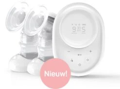 Vulpes BabyCare® Borstkolf Kolfapparaat - Dubbele Elektrische Borstkolf Met Nachtlamp - Oplaadbare Accu - Draagbaar - BPA-Vrij - Incl. 60 Moedermelkbewaarzakjes - PRO Versie