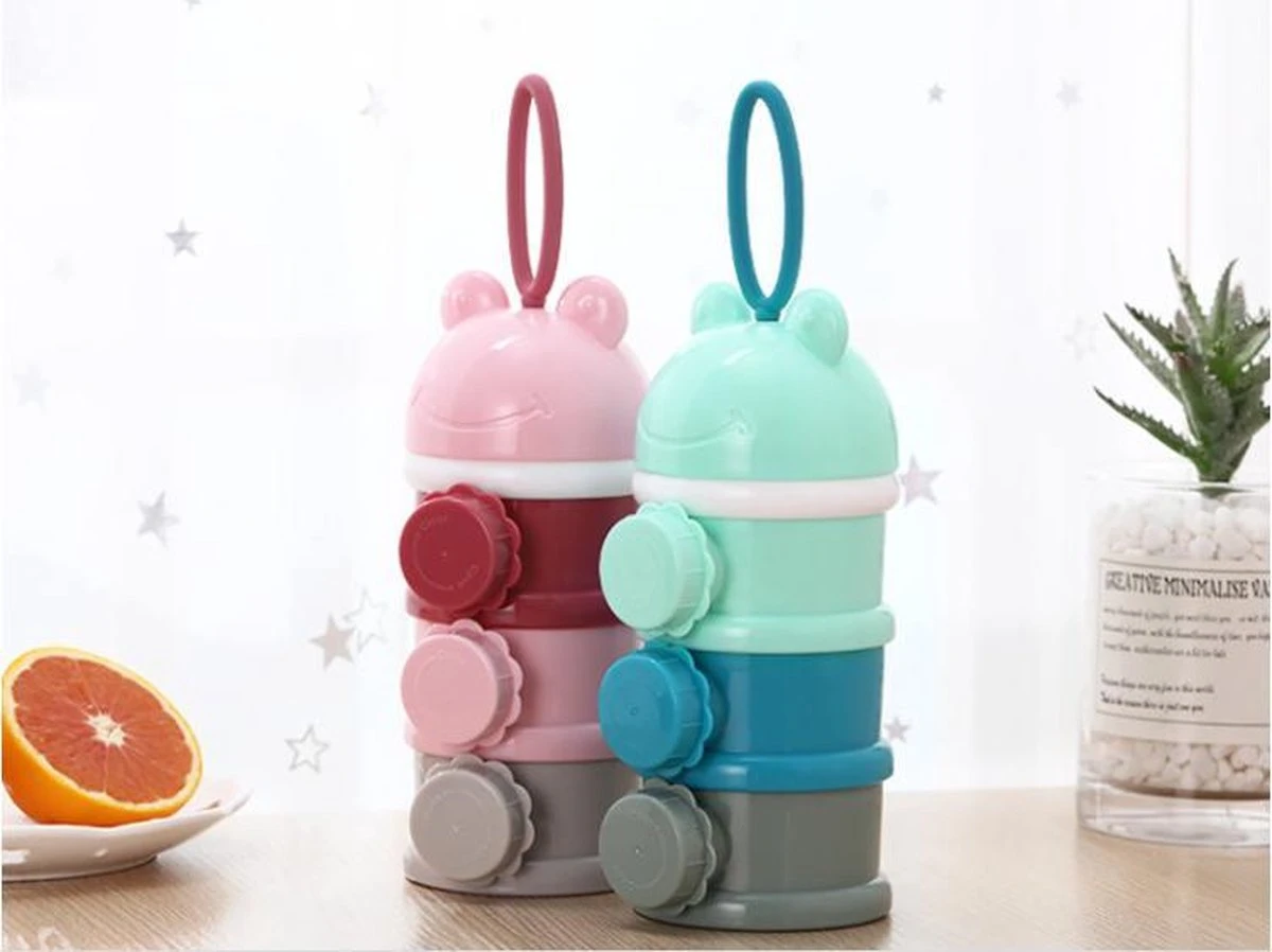 Melkpoeder Toren - Babyvoeding Bewaarbakjes - Melkpoeder Doseerdoosjes - Kraam Cadeau - BPA Vrij / ROZE 5 Melkpoeder Toren - Babyvoeding Bewaarbakjes - Melkpoeder Doseerdoosjes - Kraam Cadeau - BPA Vrij / ROZE - Afbeelding 3