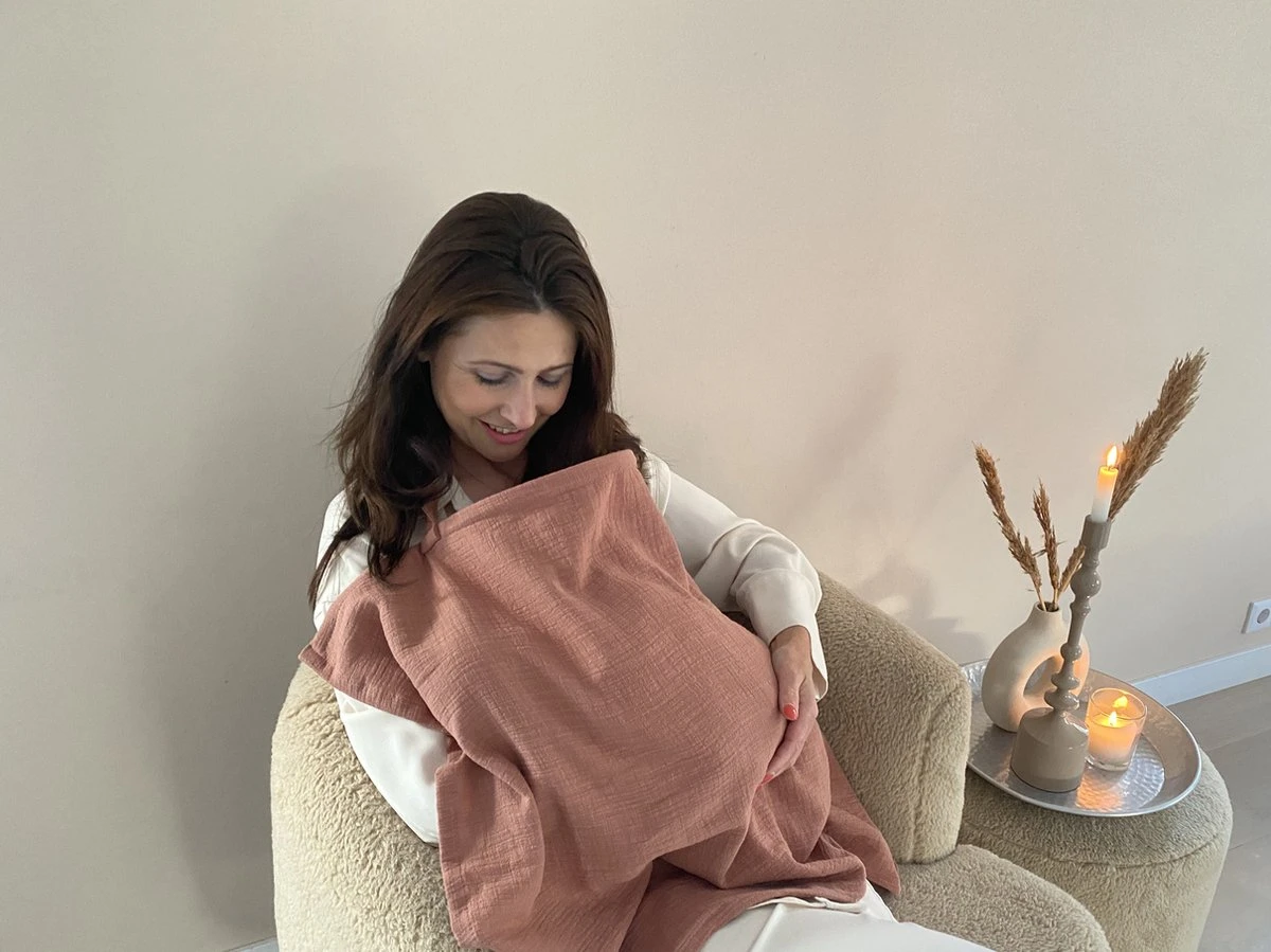 Borstvoedingsdoek Voedingsdoek Blush Met Zicht Op Baby Tijdens De Borstvoeding 4 Borstvoedingsdoek Voedingsdoek Blush Met Zicht Op Baby Tijdens De Borstvoeding - Afbeelding 2
