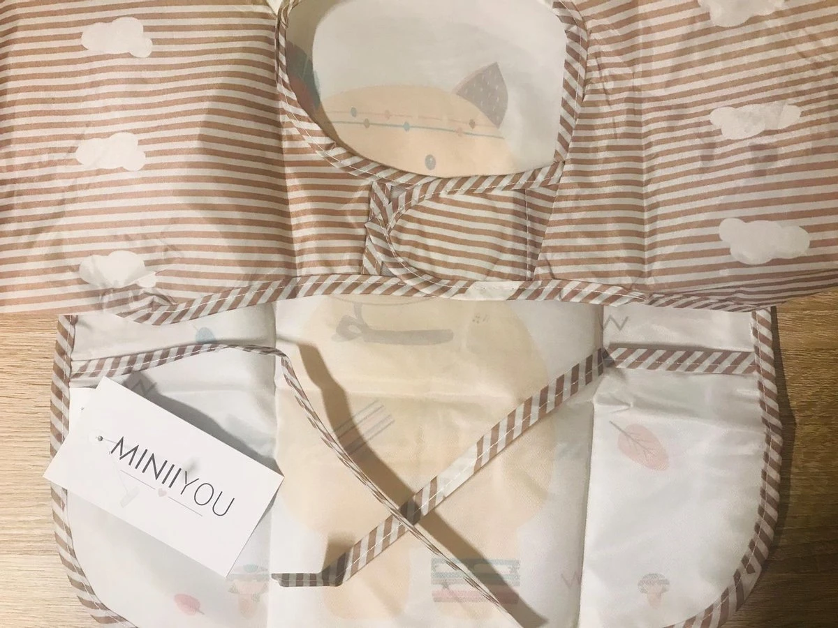 2 Stuks - Slabbetjes Lange Mouwen Met Opvangbak - Kat & Hert - 1-3 Jaar 5 2 Stuks - Slabbetjes Lange Mouwen Met Opvangbak - Kat & Hert - 1-3 Jaar - Afbeelding 3