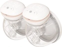 Youha® - The INs NEXT - Dubbele Draadloze Borstkolven - Elektrische Draagbare Borstkolven - Makkelijk Kolven - BPA-vrij - Handsfree Kolven - Borstvoeding - Dubbele Borstkolven - 2x 240ML Cups Voor Moedermelk - LED Scherm - Dubbele Kolf - Maat: 24mm