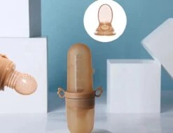 BIBI Siliconen Baby Voeding Lepels - 2 Verschillende Opzetstukken