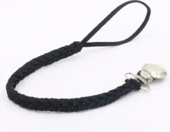 Littlecutiez Speenkoord Zwart - Touw - Gevlochten - Kraamcadeau - Bab