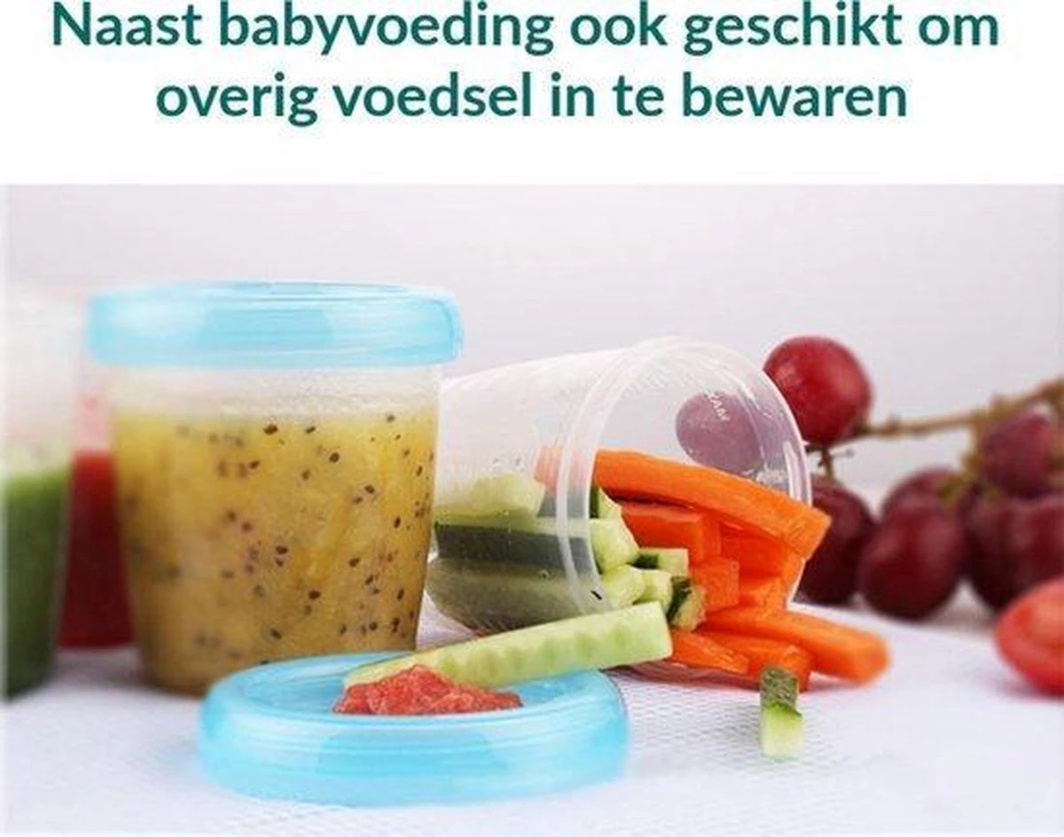 Gold Kids Moedermelk Bewaarbekers Voor Babyvoeding – Compleet Pakket Inclusief Adapter En Speen - Bewaarbakjes 9 Gold Kids Moedermelk Bewaarbekers Voor Babyvoeding – Compleet Pakket Inclusief Adapter En Speen - Bewaarbakjes - Afbeelding 7