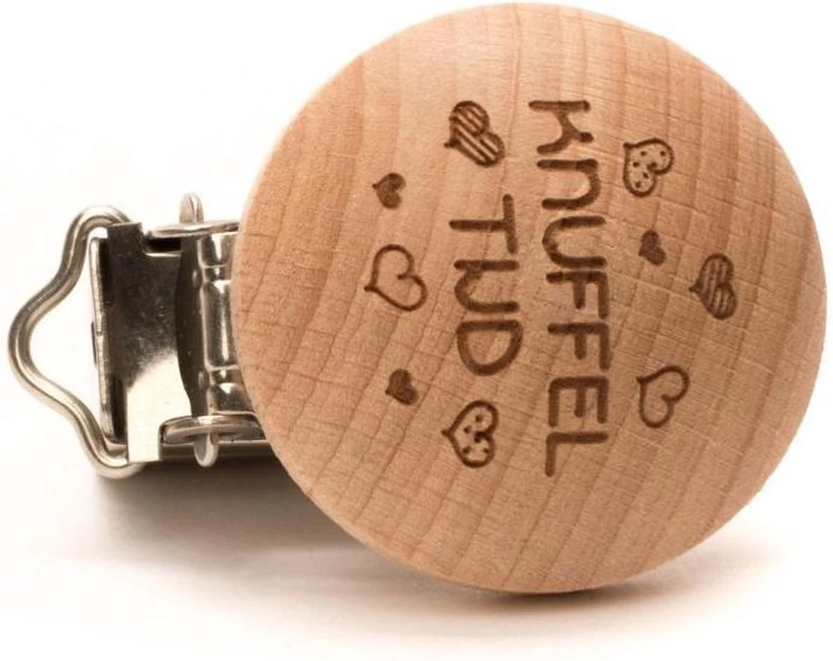 Durable Houten Speenclips 2 Stuks 63 Knuffeltijd 4 Durable Houten Speenclips 2 Stuks 63 Knuffeltijd - Afbeelding 2