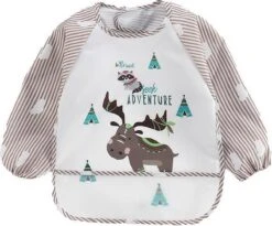 4-Pack - Slab Met Mouwen En Opvangbak - Leeuw, Eland En Hert - 1-4 Jaar -Zuigelingenvoeding 1200x995 1