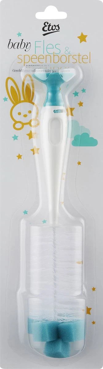 Etos Baby Fles & Speenborstel - 2 Stuks 4 Etos Baby Fles & Speenborstel - 2 Stuks - Afbeelding 2