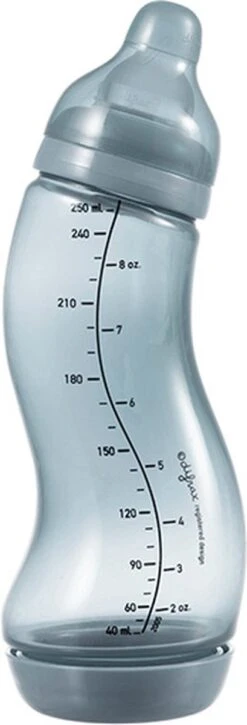 Difrax - S-Fles Natural - Babyfles Stone - 0+ Maanden - 250ml -Zuigelingenvoeding 409x1200