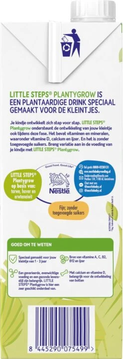 Nestlé LITTLE STEPS® Plantygrow Plantaardige Drink 1-3+jaar -Zuigelingenvoeding 411x1200