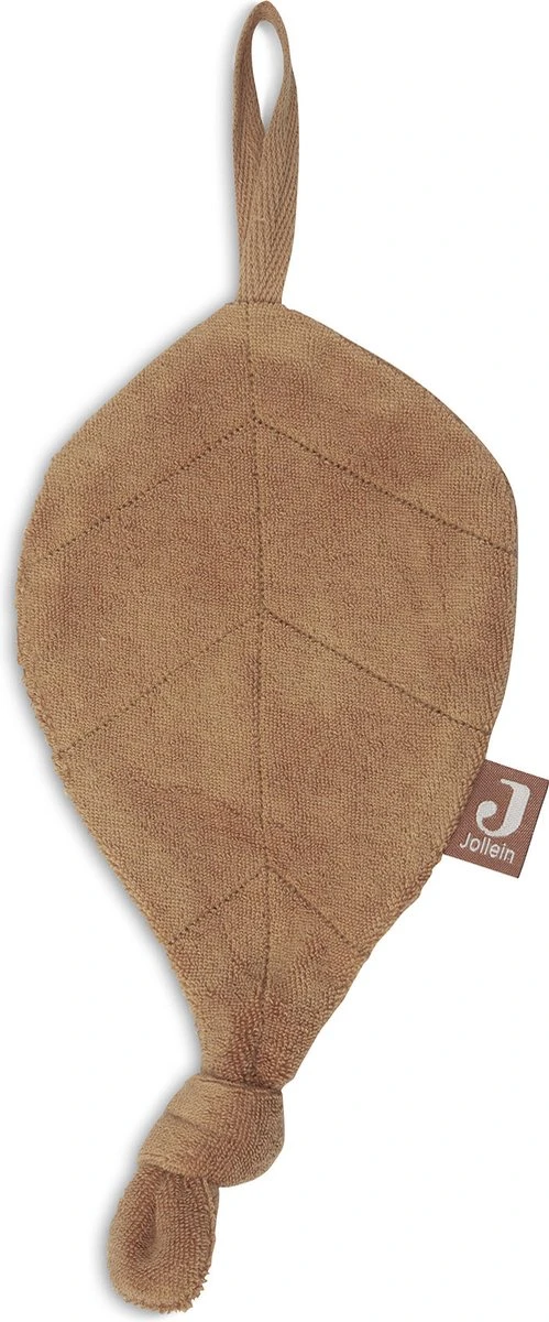 Jollein Speendoekje Badstof Leaf - Caramel 6 Jollein Speendoekje Badstof Leaf - Caramel - Afbeelding 4