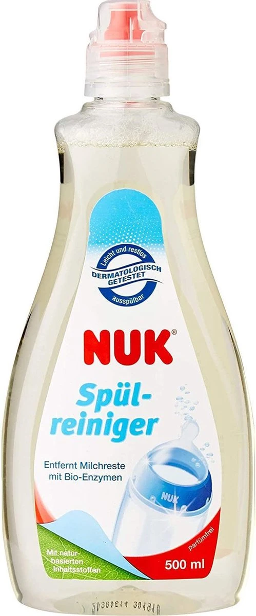 Nuk Afwasmiddel Voor Babyflessen & Spenen, Met Natuurlijk Ingredienten, 500 Ml 3 Nuk Afwasmiddel Voor Babyflessen & Spenen, Met Natuurlijk Ingredienten, 500 Ml