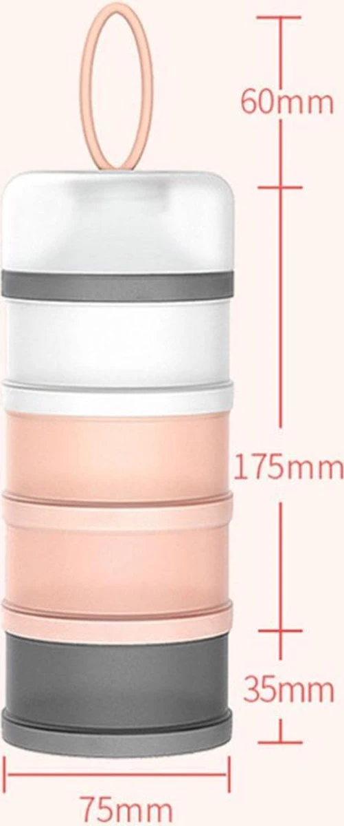 Merkloos Melkpoeder Toren - Melkpoeder Doseerdoosjes - Babyvoeding - Bewaarbakjes - Schenktuit - BPA Vrij - Meenemen En Bewaren - Dispenser - Melkpoeder - Snacks - 4 Laags - Family Favorites - Kraamcadeau - ROZE 6 Merkloos Melkpoeder Toren - Melkpoeder Doseerdoosjes - Babyvoeding - Bewaarbakjes - Schenktuit - BPA Vrij - Meenemen En Bewaren - Dispenser - Melkpoeder - Snacks - 4 Laags - Family Favorites - Kraamcadeau - ROZE - Afbeelding 4