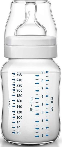 Philips Avent SCF813/14 Anti-Colic Babyfles - Met AirFree Ventiel - 260 Ml - 1 Stuks -Zuigelingenvoeding 506x1200