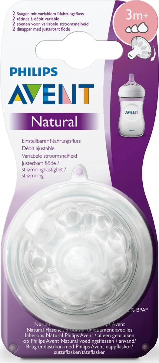 Philips Avent SCF045/27 Natural Speen - 3m+ - 2stuks 10 Philips Avent SCF045/27 Natural Speen - 3m+ - 2stuks - Afbeelding 8