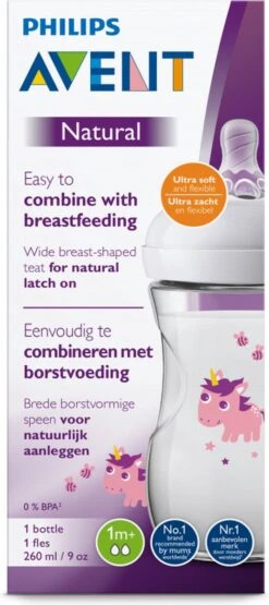 Philips Avent Natural Babyfles - SCF070/25 Babyfles (1m+) Voor Langzame Toevoer - 1x. 26 Philips Avent Natural Babyfles - SCF070/25 Babyfles (1m+) Voor Langzame Toevoer - 1x. -Zuigelingenvoeding 534x1200 4