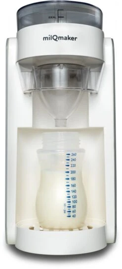 MilQmaker Flesvoeding Apparaat - Baby Milk Maker - Flessenwarmer/Fles Verwarmer - Baby Fles Maker - Baby Senseo - Baby Melk Machine - TÜV Gecertificeerd - Milkmaker -Zuigelingenvoeding 546x1200