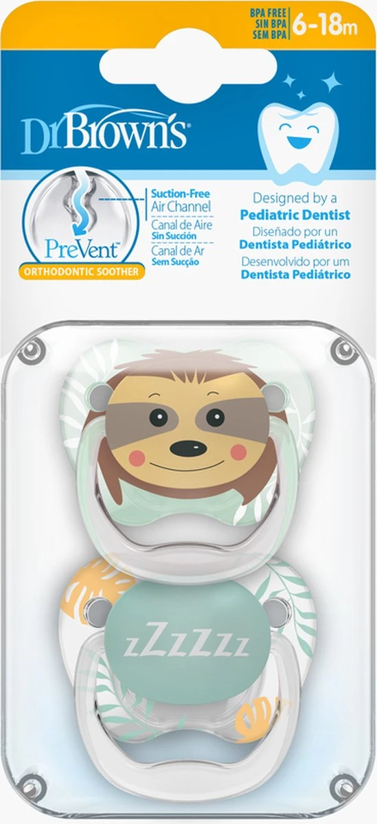 Dr. Brown's Dr Brown's - Fopspeen - 6/12 Maanden - Roze - 2 Stuks 4 Dr. Brown's Dr Brown's - Fopspeen - 6/12 Maanden - Roze - 2 Stuks - Afbeelding 2