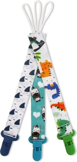 Set 3 Stuks Speenkoord - Funky Animal -Zuigelingenvoeding 573x1200 1