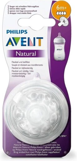 Philips Avent SCF044/27 Natural Speen - 6m+ - 2 Stuks -Zuigelingenvoeding 578x1200 1