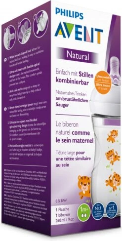Philips Avent Natural Babyfles - SCF070/20 Babyfles (1m+) Voor Langzame Toevoer - 1x 18 Philips Avent Natural Babyfles - SCF070/20 Babyfles (1m+) Voor Langzame Toevoer - 1x -Zuigelingenvoeding 607x1200 5