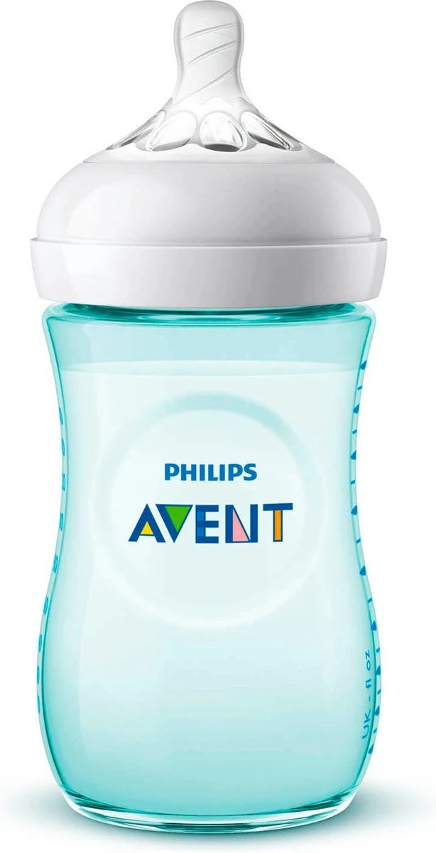 Philips Avent SCF033/15 Natural Babyfles - 1m+ - Voor Langzame Toevoer 3 Philips Avent SCF033/15 Natural Babyfles - 1m+ - Voor Langzame Toevoer