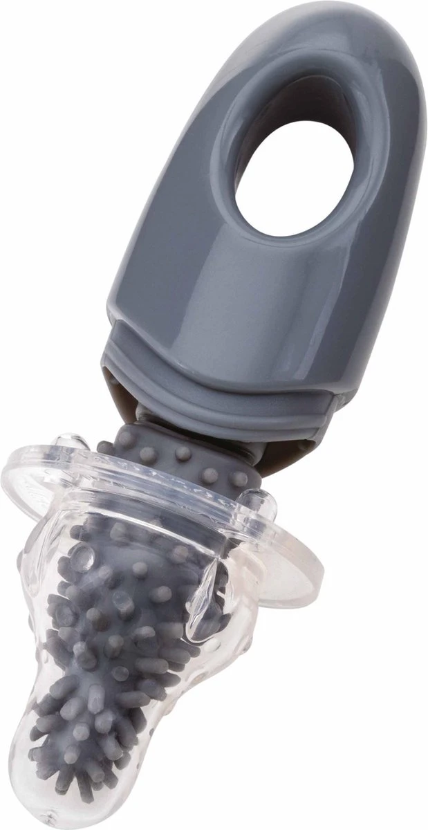 Nuby - Silicone Flessenborstel Met Houder - Grijs 4 Nuby - Silicone Flessenborstel Met Houder - Grijs - Afbeelding 2