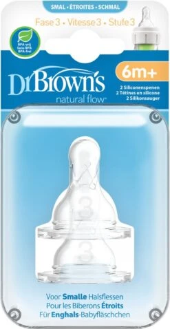 Dr. Brown's Fles Speen Standaard - Fase 3 - 2 Stuks 10 Dr. Brown's Fles Speen Standaard - Fase 3 - 2 Stuks -Zuigelingenvoeding 620x1200