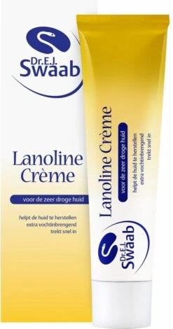 Dr Swaab Lanoline Creme - Tepel Creme Droge Huid - 30 Gram -Zuigelingenvoeding 631x1200