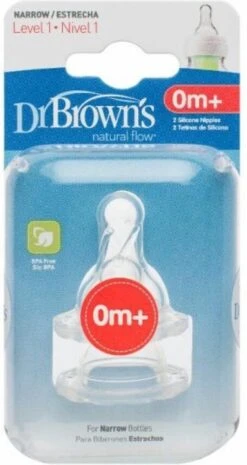 Dr. Brown's Flesspeen - Fase 1 - Standaard - 2 Stuks -Zuigelingenvoeding 638x1200