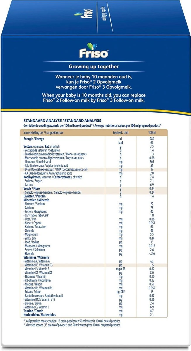 Friso 3 - Opvolgmelk - Vanaf 10 Maanden - 700g - Doos 12 Friso 3 - Opvolgmelk - Vanaf 10 Maanden - 700g - Doos - Afbeelding 10