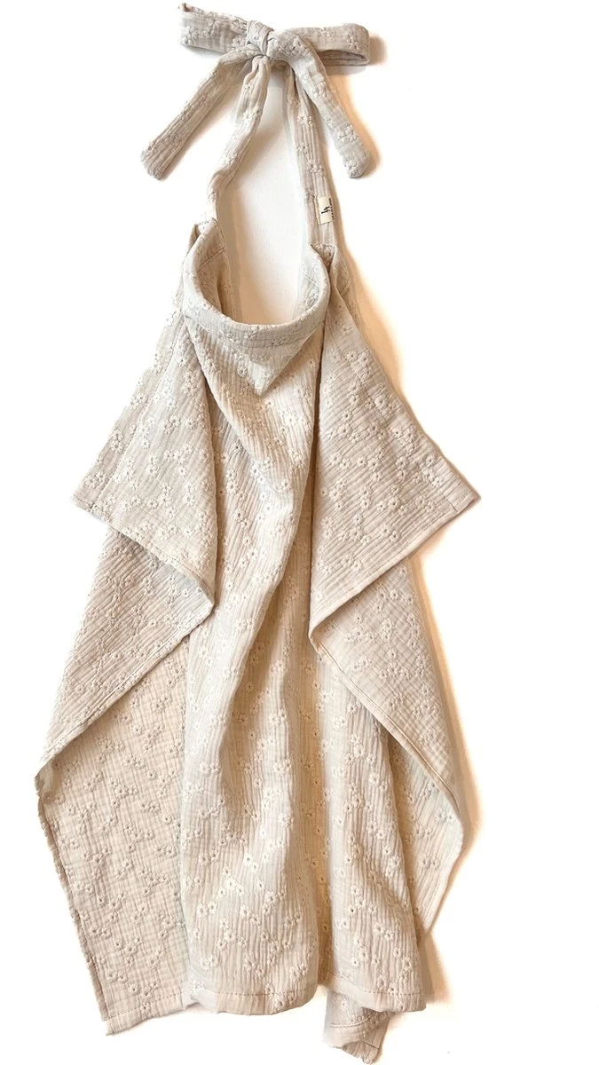 Borstvoedingsdoek LIN & AL’S HOME Hydrofiel Embroidery Ecru 2 Borstvoedingsdoek LIN & AL’S HOME Hydrofiel Embroidery Ecru