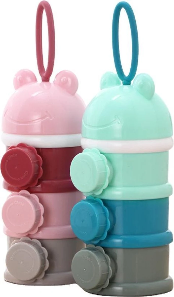 Melkpoeder Toren - Babyvoeding Bewaarbakjes - Melkpoeder Doseerdoosjes - Kraam Cadeau - BPA Vrij / ROZE 4 Melkpoeder Toren - Babyvoeding Bewaarbakjes - Melkpoeder Doseerdoosjes - Kraam Cadeau - BPA Vrij / ROZE - Afbeelding 2