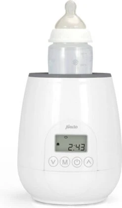 Alecto BW-700 - Snelle Digitale Flessenwarmer 500W Voor Opwarmen, Steriliseren En Ontdooien - Inclusief Stoomkap - Bediening Via Display - Wit -Zuigelingenvoeding 706x1200 2