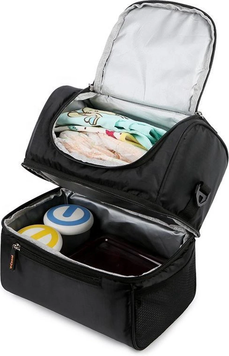 QEY - Koeltas Voor Moedermelk Bewaarzakjes - Zwart 4 QEY - Koeltas Voor Moedermelk Bewaarzakjes - Zwart - Afbeelding 2