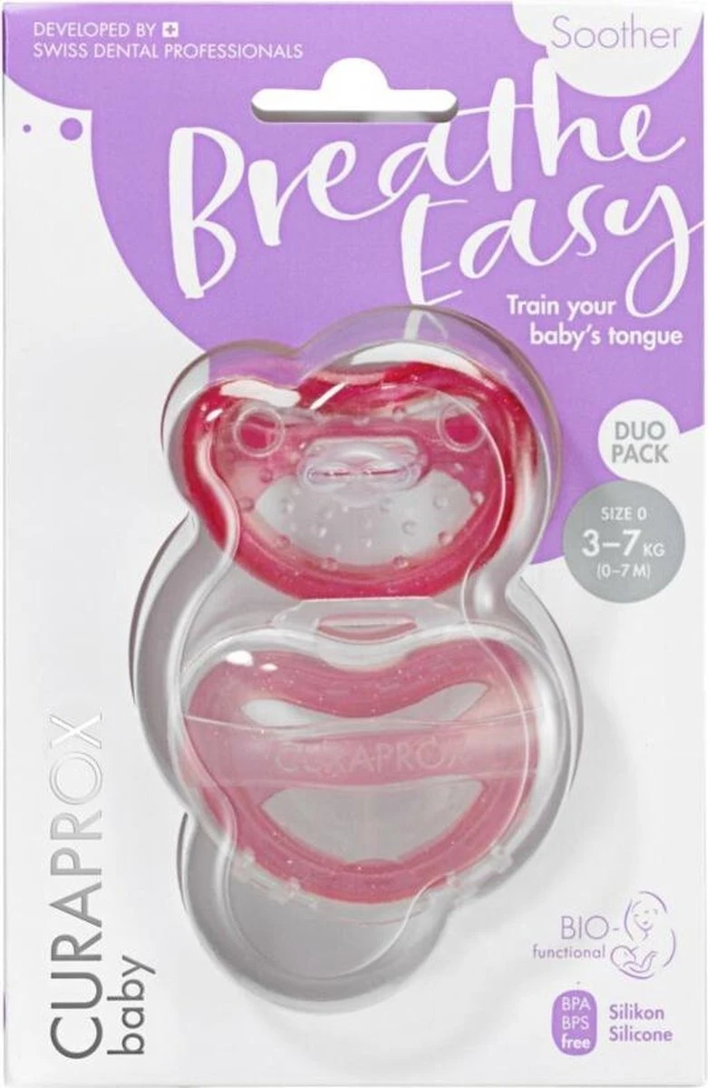 Curaprox Fopspeen - Speen - Maat 0 - Kleur: Roze 4 Curaprox Fopspeen - Speen - Maat 0 - Kleur: Roze - Afbeelding 2