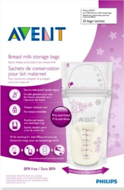 Philips Avent SCF603/25 - Bewaarzakken Voor Moedermelk - 25 Zakken - 180 Ml -Zuigelingenvoeding 785x1200 1