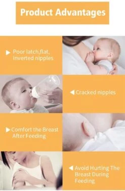 Pure Moms Tepelhoedjes Beschermen Je Tepels En Helpen Het Aanleggen Vergemakkelijken Als Dit Niet Goed Lukt Of Pijnlijk Is - 2 Cm Speen - 2 Stuks - 0-12 Maanden, 1-2 Jaar - BPA Vrij - Beschermend Bakje -Zuigelingenvoeding 787x1200 1