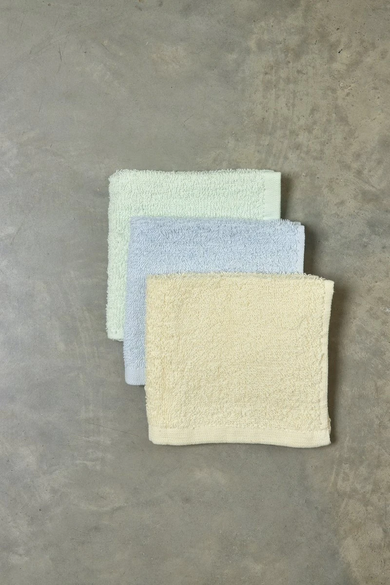 Meyco 6-pack Spuugdoekjes Badstof - 30x30 Cm - Soft Mint/Soft Yellow/Light Blue 4 Meyco 6-pack Spuugdoekjes Badstof - 30x30 Cm - Soft Mint/Soft Yellow/Light Blue - Afbeelding 2