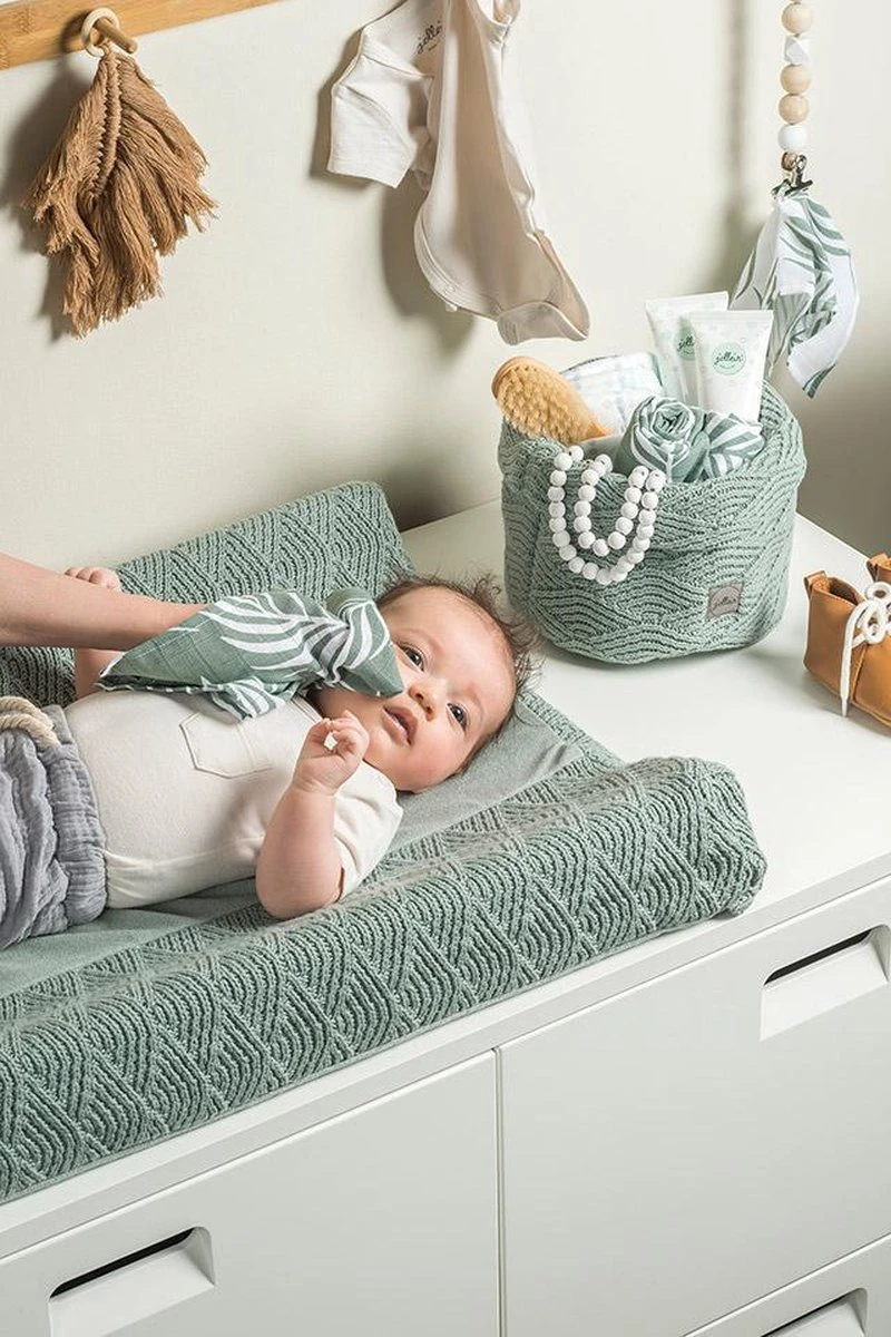 Jollein Hydrofiel Monddoekje Nature - Ash Green - 3 Stuks 8 Jollein Hydrofiel Monddoekje Nature - Ash Green - 3 Stuks - Afbeelding 6