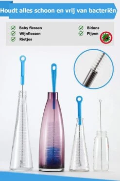 Flessenborstel - Flessenrager - Schoonmaakborstel - Flessenreiniger - 5 Stuks - Kras- En BPA Vrij - Geschikt Voor Alle Oppervlakken -Zuigelingenvoeding 800x1200 26