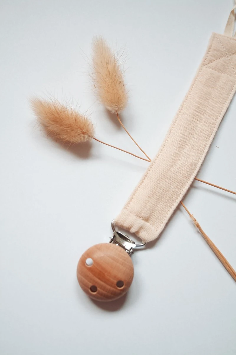 Speenkoord Katoen Beige 3 Speenkoord Katoen Beige