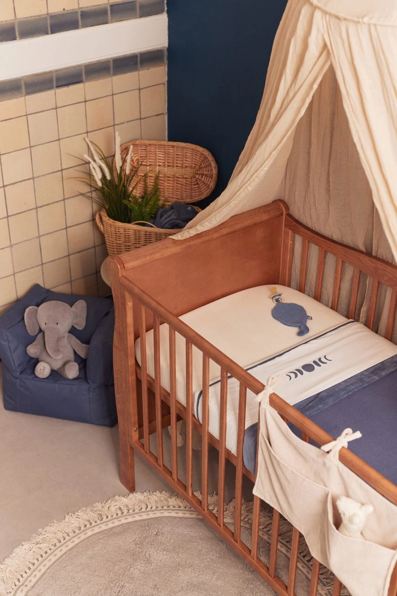 Jollein Speendoekje Badstof Leaf - Jeans Blue 10 Jollein Speendoekje Badstof Leaf - Jeans Blue - Afbeelding 8