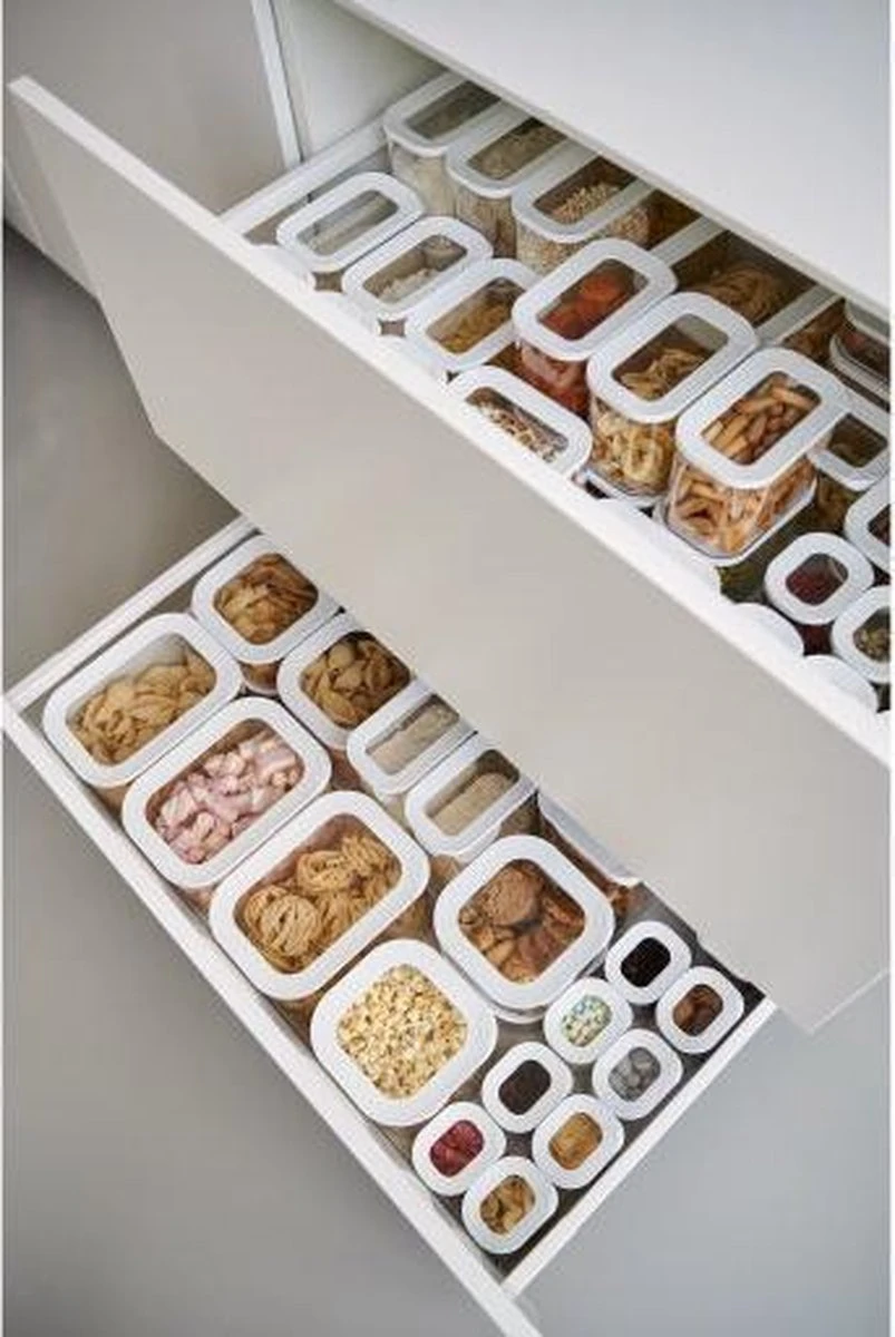 2 Stuks - Mepal Modula Bewaardoos 2000ML 4 2 Stuks - Mepal Modula Bewaardoos 2000ML - Afbeelding 2