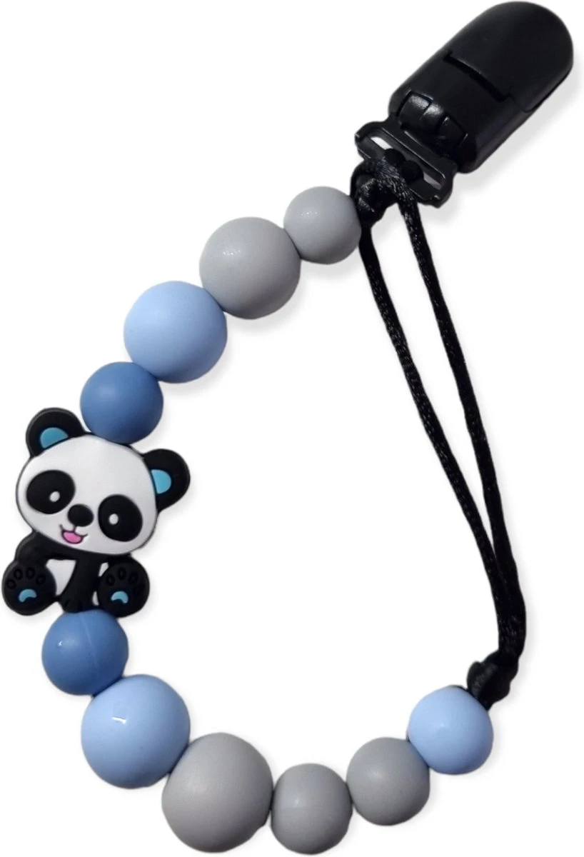 Speenkoord Lalieloe - Speenhouder - Kraam Cadeau - Speenkoord Jongen - Panda Blauw 5 Speenkoord Lalieloe - Speenhouder - Kraam Cadeau - Speenkoord Jongen - Panda Blauw - Afbeelding 3